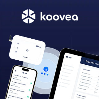 KOOVEA : Intégration visuelle du logo en référence de TMA et accompagnement web e-commerce par Les Vikings, agence web à Lyon, en WordPress et hébergement WordPress