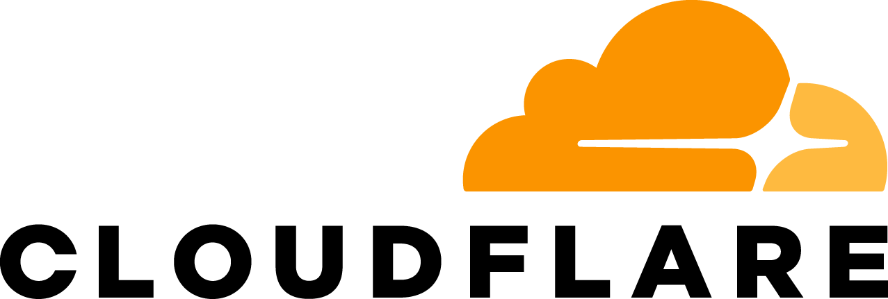Logo de Cloudflare, solution CDN préconisée dans notre agence web près de Lyon pour améliorer la vitesse de chargement des sites e-commerce