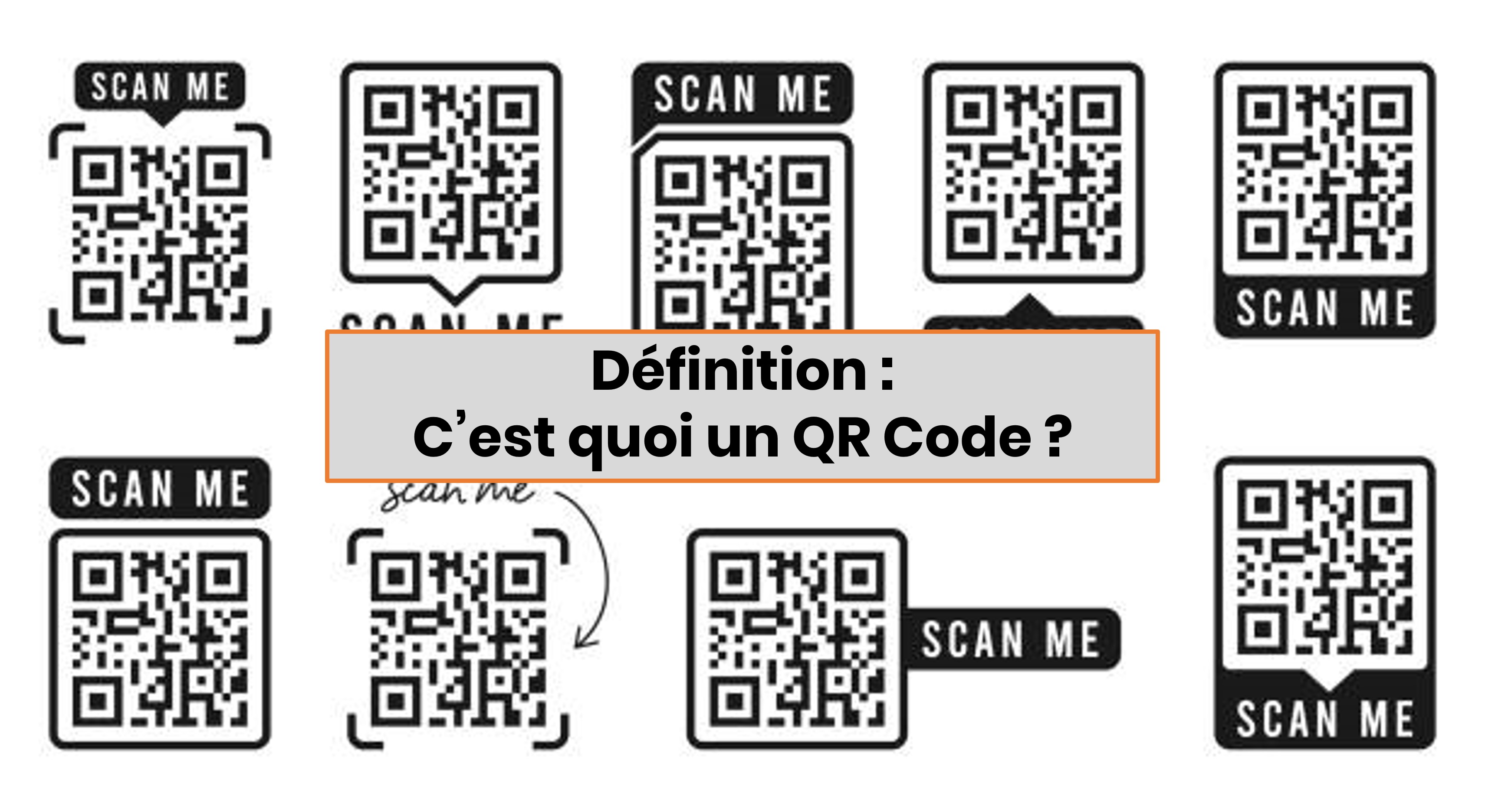 Différents exemples de QR Codes servants à accéder à des pages web ou e-commerce sur WordPress ou autres CMS