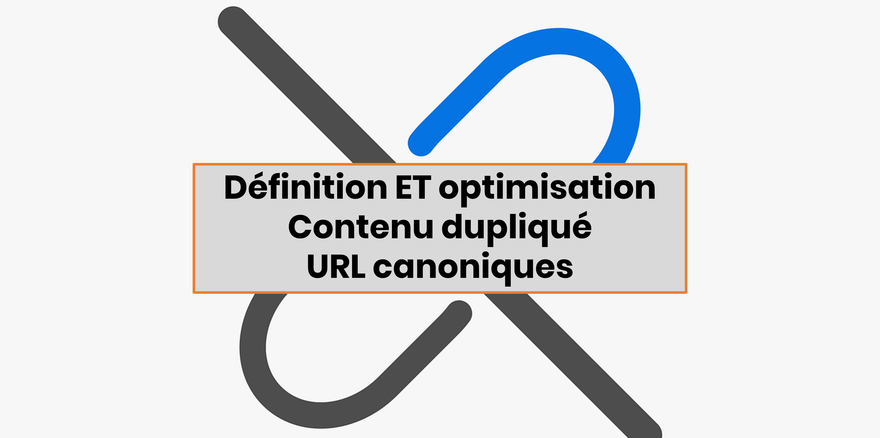 Picto de lien URL pour définir les URL canoniques à optimiser dans la création de site WordPress par une agence web près de Lyon