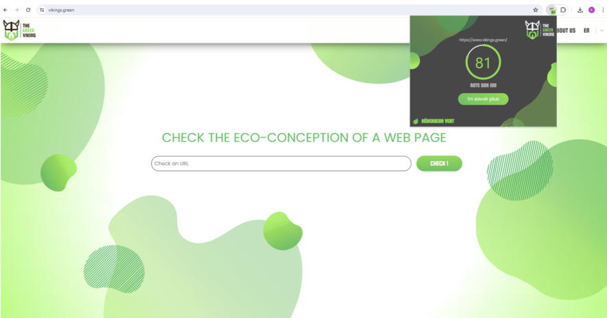 capture ecran eco conception the green viking