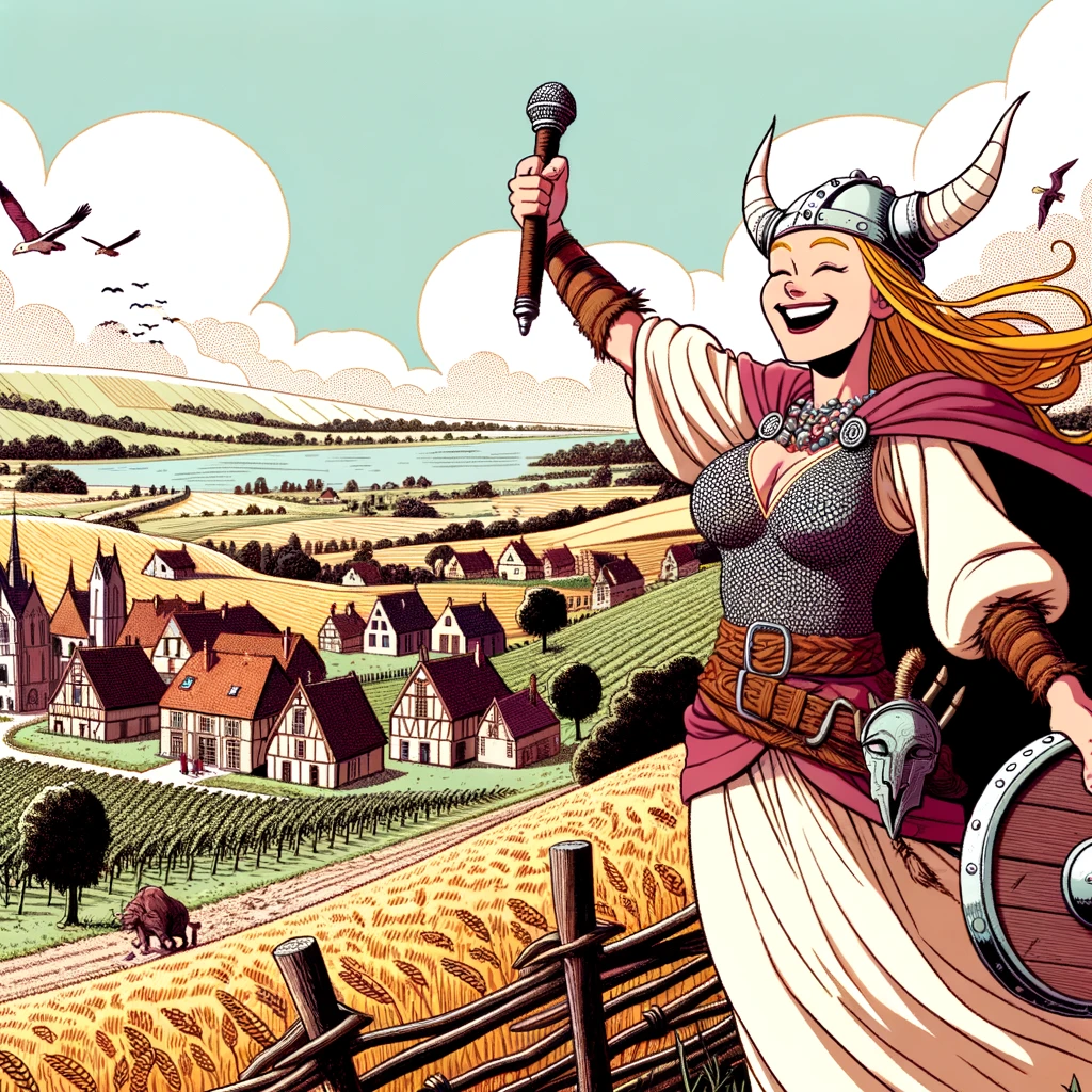 Une femme Viking de Dardilly satisfaite de son accompagnement e-commerce WordPress WooCommerce par l'agence Les Vikings, située à Dardilly